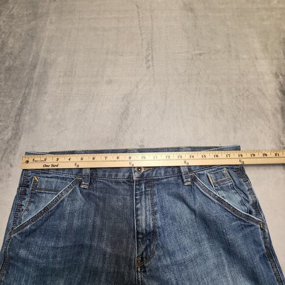 Old Navy Jeans Mens 36x31 Blue Loose Painter Carpenter Workwear Denim Utility - Picture 7 of 9